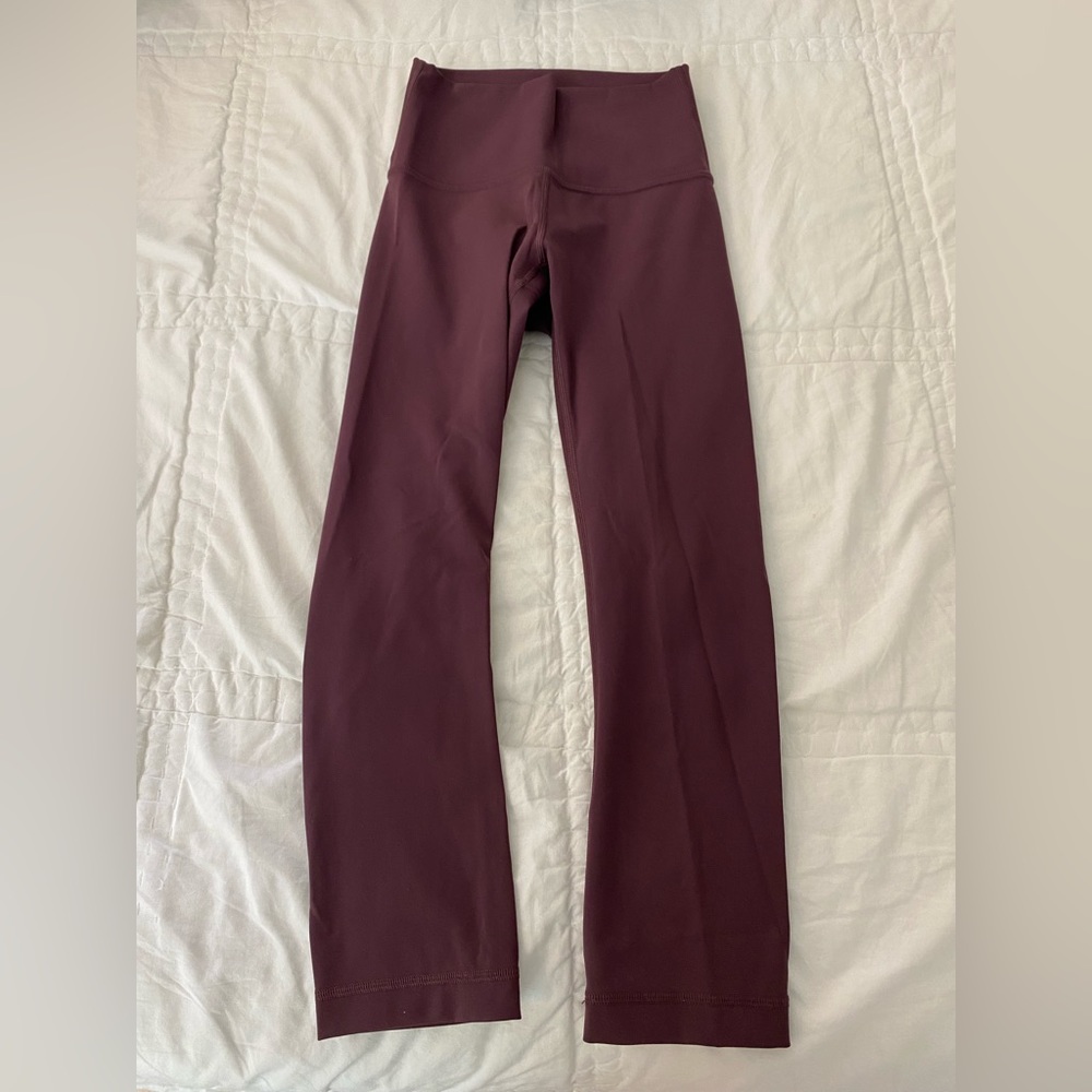 Lululemon Burgundy 21” Size 2 Leggings